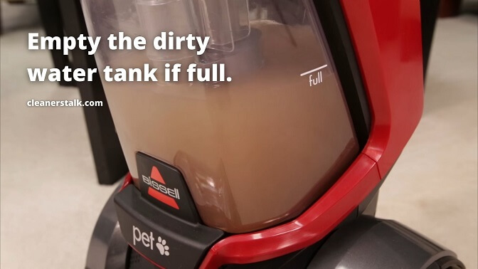 Bissell Revolution Won't Suction 02 - cleanerstalk.com
